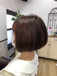 阿南市　羽ノ浦　美容室　アーティ　くせ毛　お手入れ簡単スタイル　ボブ　30代ヘアスタイル　くせ毛