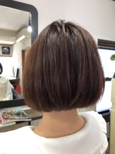 阿南市　羽ノ浦　美容室　アーティ　くせ毛　お手入れ簡単スタイル　ボブ　30代ヘアスタイル　くせ毛