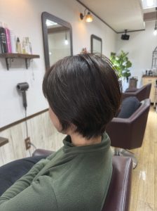 阿南市　羽ノ浦　美容室　アーティ　お手入れ簡単ショートカット　