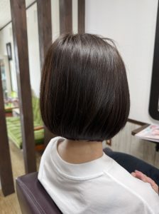 阿南市 羽ノ浦 美容室 アーティ お手入れ簡単ボブ 乾かすだけでまとまる